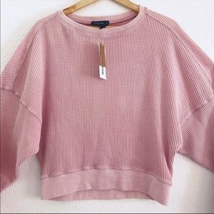 Out From Under Waffle Crop Top